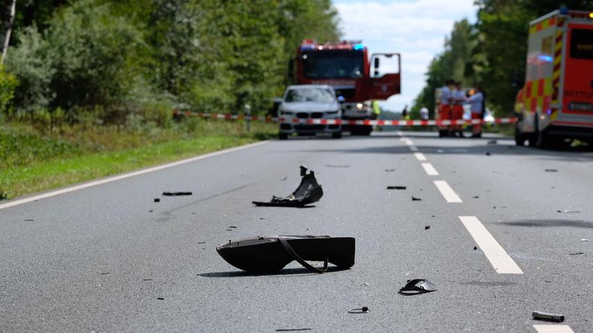 Tödlicher Unfall im Nürnberger Land: Motorrad kollidiert mit Rettungswagen