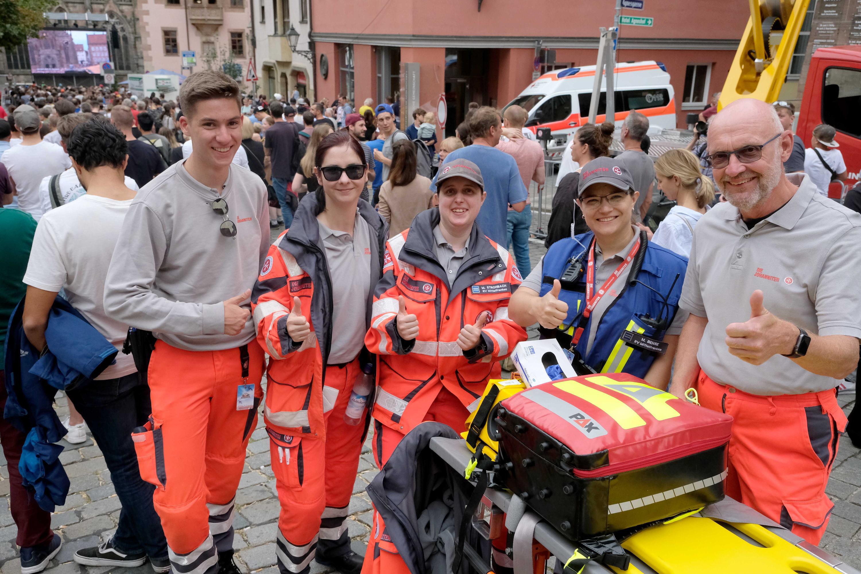 Ohne den Einsatz der Sanitäter geht bei so einer Großveranstaltung dennoch nichts.