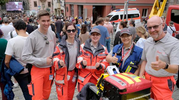 Ohne den Einsatz der Sanitäter geht bei so einer Großveranstaltung dennoch nichts.