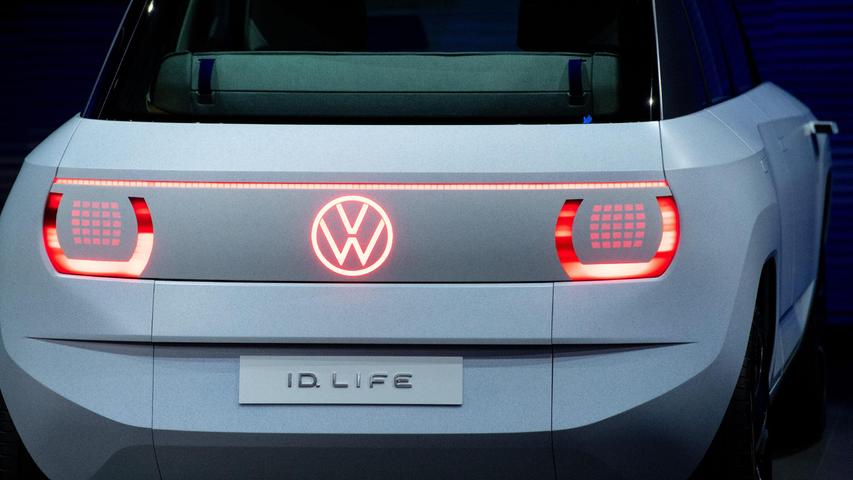 Billiger Stromer: VW zeigt auf der IAA 2021 die Studie eines elektrischen Einsteigerautos, das im Jahr 2025 auf den Markt kommen soll.