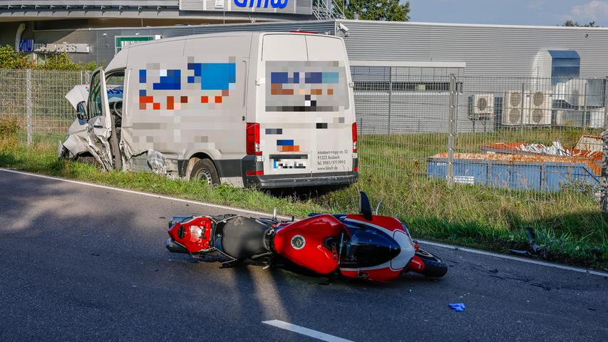 Motorradfahrer stirbt nach schweren Unfall bei Cadolzburg