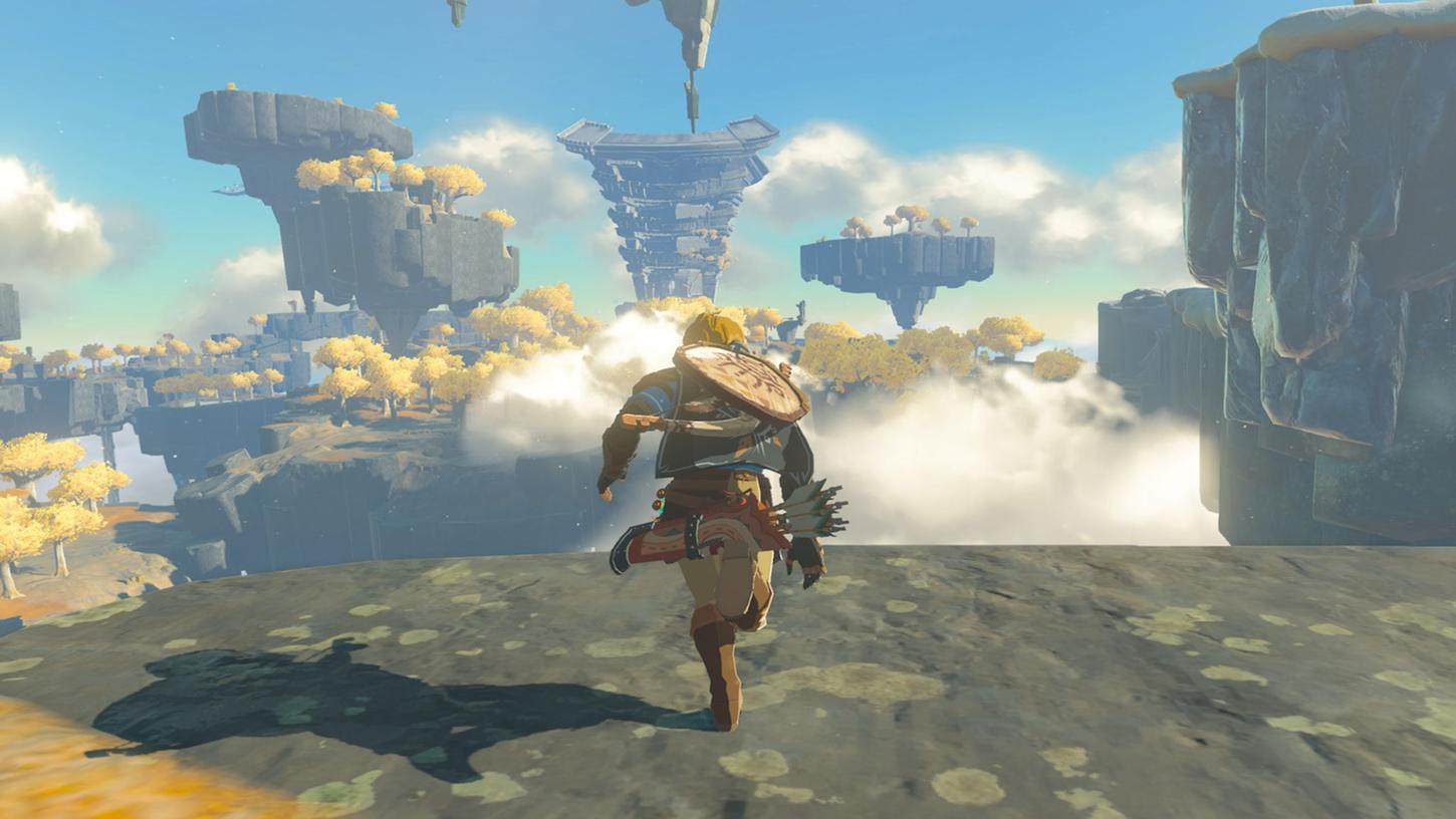 Auf die Plätze, fertig, los! "Zelda"-Held Link geht ab Mai 2023 in "Tears of the Kingdom" wieder auf Abenteuerreise. Auf die Plätze, fertig, los! "Zelda"-Held Link geht ab Mai 2023 in "Tears of the Kingdom" wieder auf Abenteuerreise.