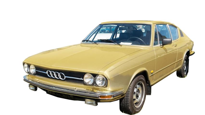So sah er einst aus: Der Audi 100 Coupé S, vorgestellt auf der IAA 1969, hob sich durch sein sportliches Design deutlich von den ansonsten ausgesprochen spießigen Audi-Modellen der damaligen Zeit ab.
