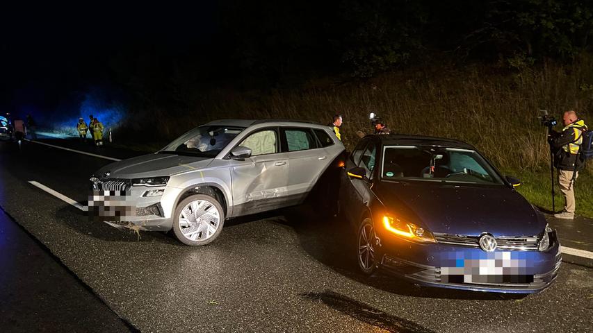 Massenkarambolage nach Hagel-Chaos auf der A9: Auto erfasst Pannenhelfer
