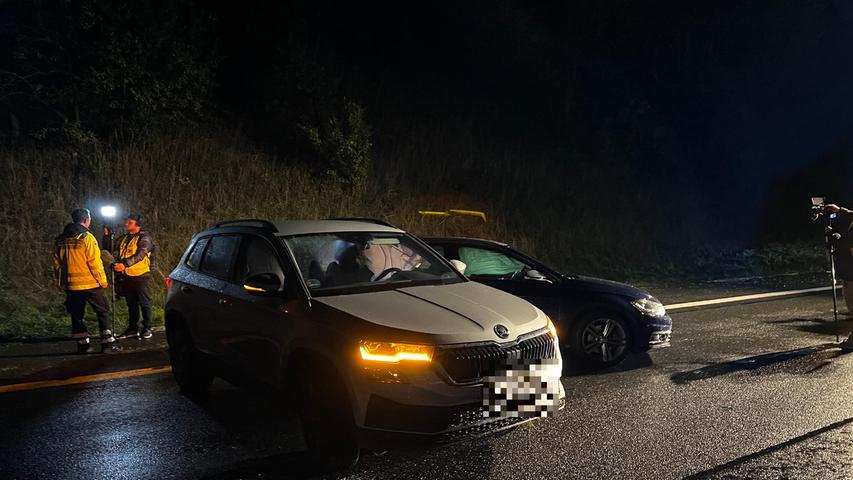 Massenkarambolage nach Hagel-Chaos auf der A9: Auto erfasst Pannenhelfer