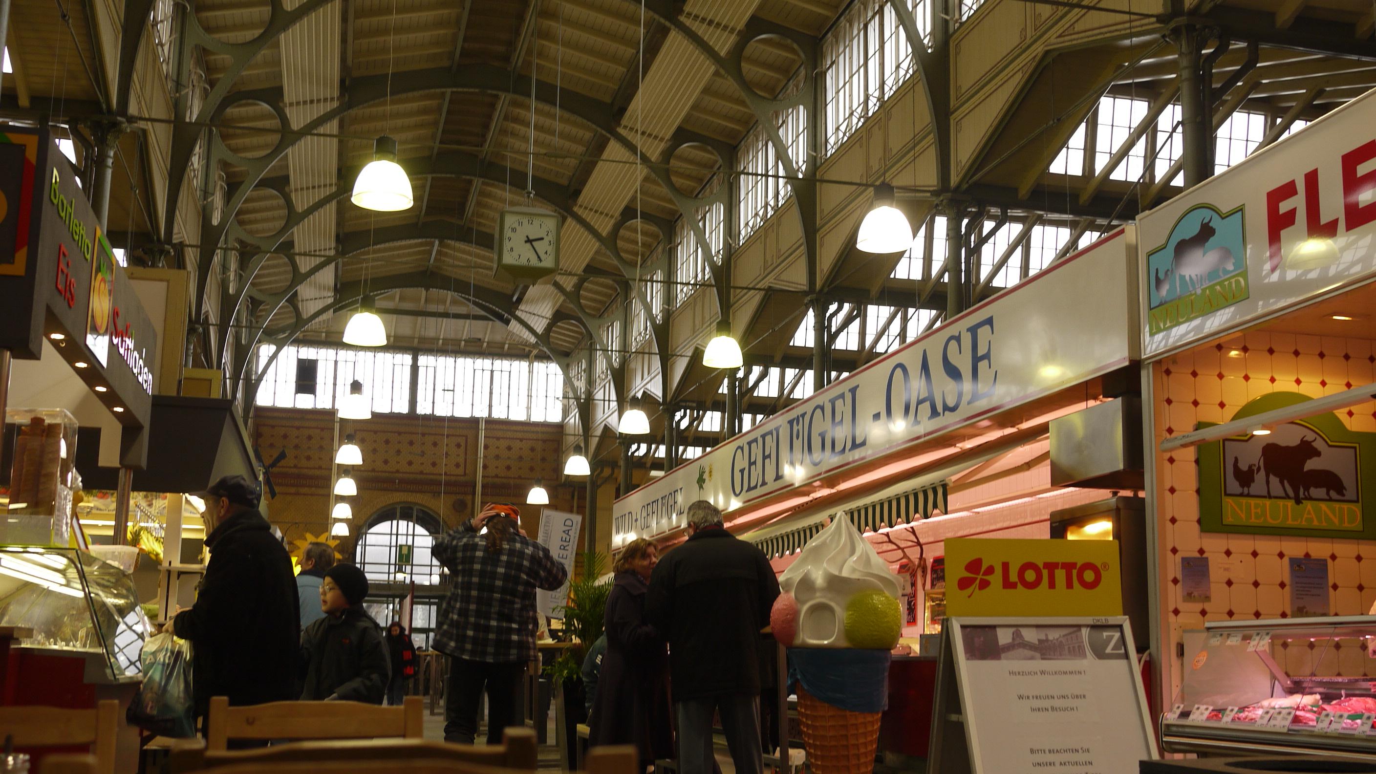 Die Arminiusmarkthalle in Moabit.