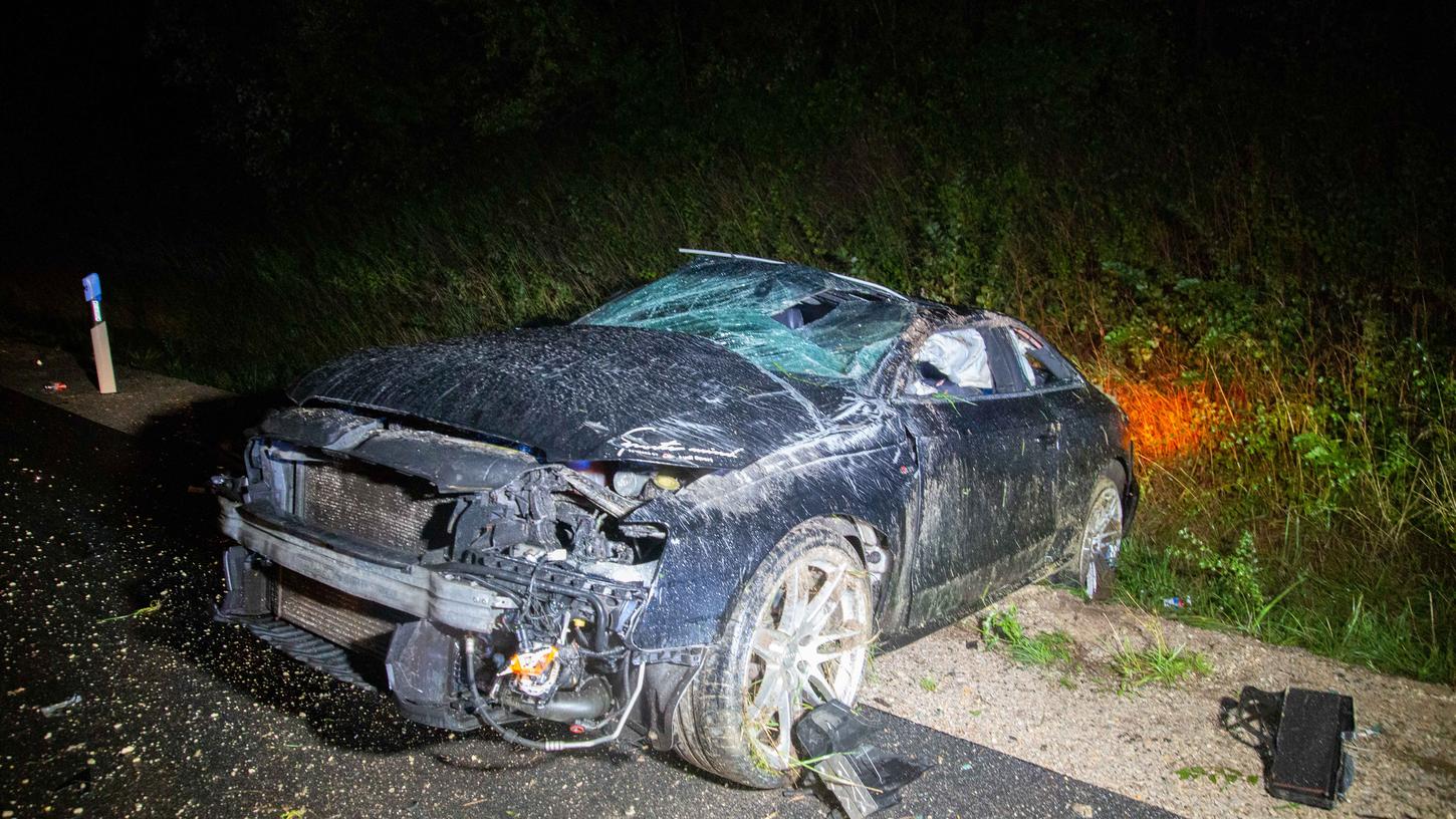 Auf der A3 bei Oberölsbach verlor ein Audi-Fahrer die Kontrolle über sein Fahrzeug.