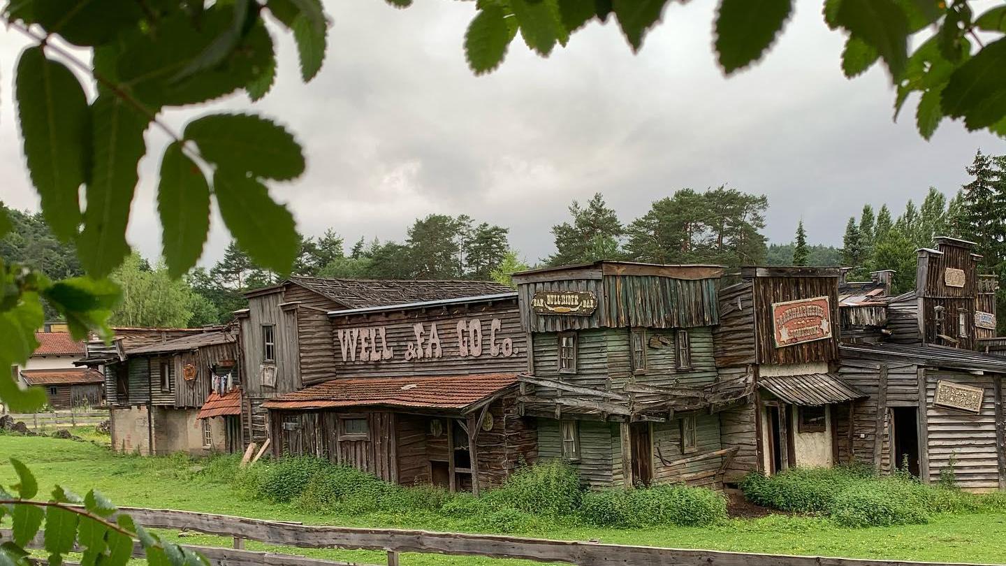 Aufnahmen aus dem früheren Freizeitpark 'Fränkisches Wunderland' in Plech mit Westernstadt