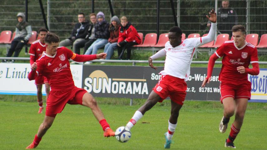 Die U19 des TSV 1860 Weißenburg hielt gegen Regensburg gut mit, musste sich aber mit 2:3 geschlagen geben. 
