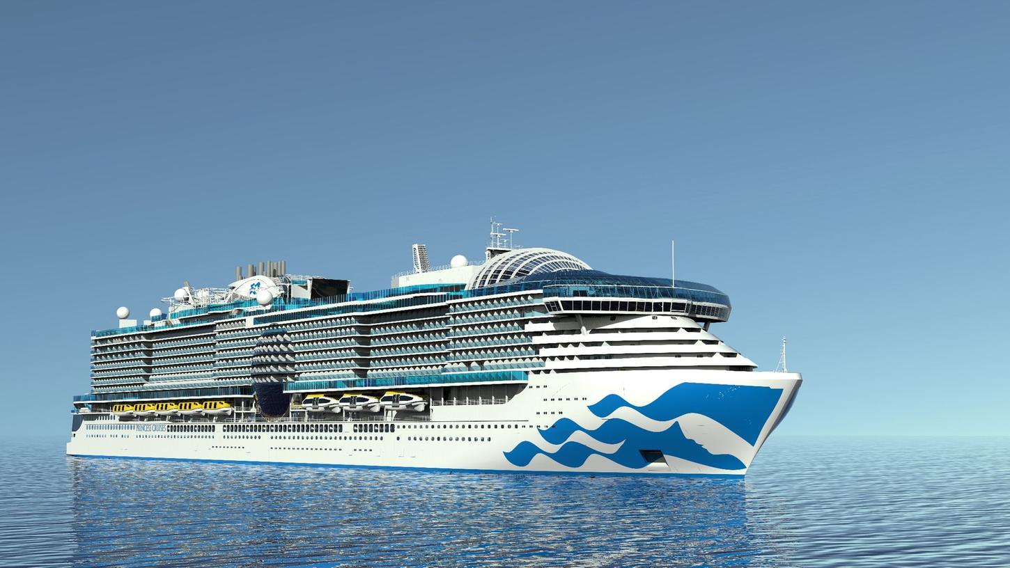 So wird sie aussehen: Diese Visualisierung zeigt die "Sun Princess", die im Februar 2024 auf Jungfernfahrt gehen soll. So wird sie aussehen: Diese Visualisierung zeigt die "Sun Princess", die im Februar 2024 auf Jungfernfahrt gehen soll.