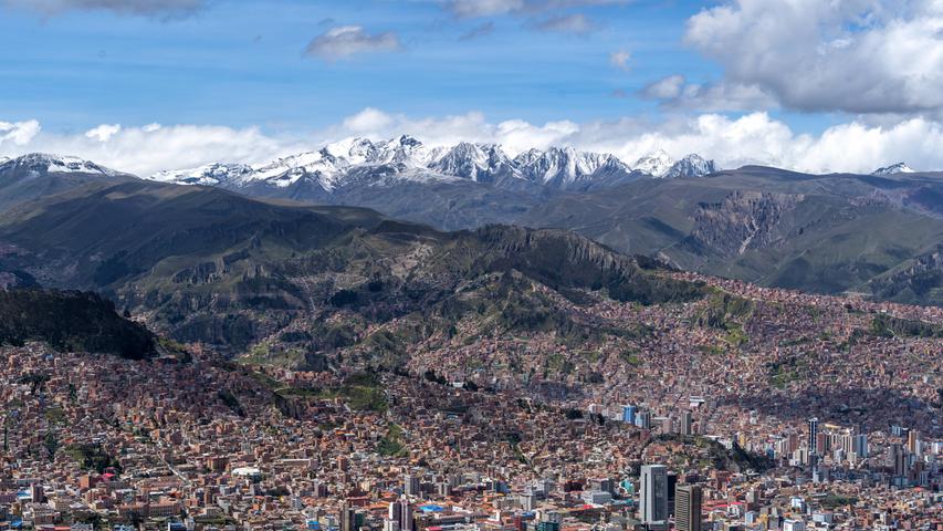 La Paz, die Hauptstadt Boliviens.