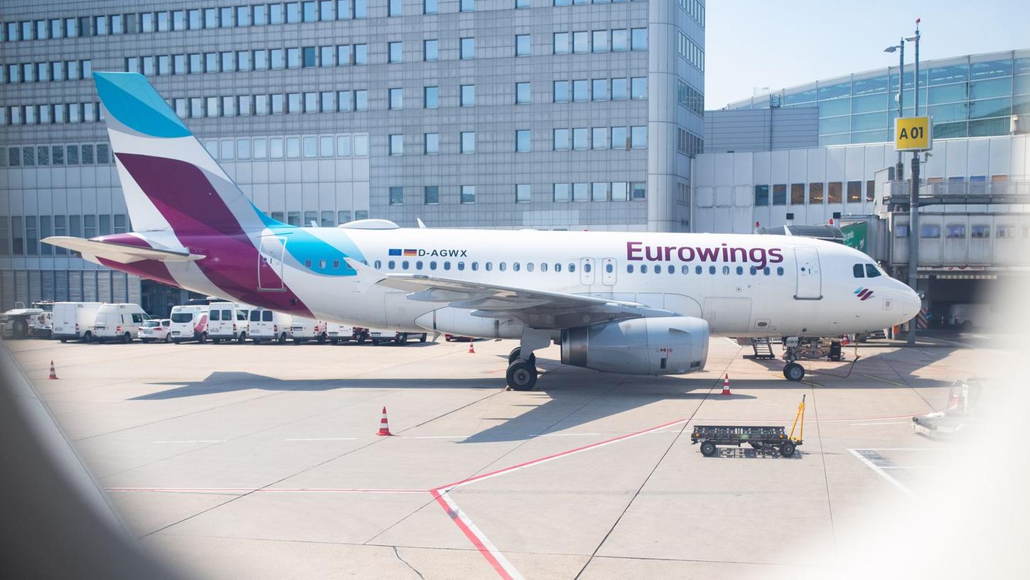 Eine Menge Flugzeuge der Airline Eurowings werden am 6. Oktober am Boden bleiben - womöglich ist auch der Airport Nürnberg betroffen.