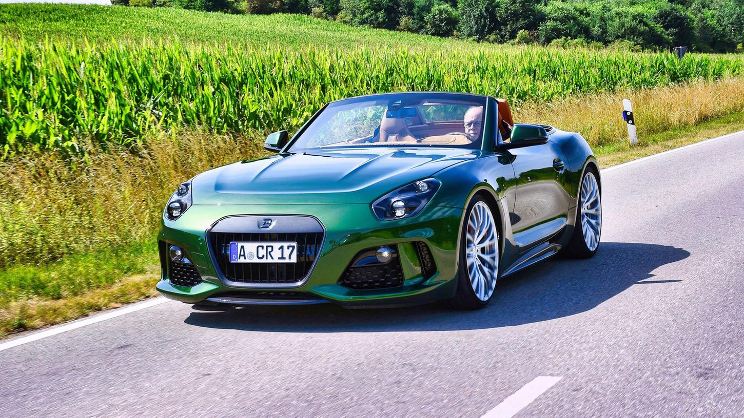 Zusammen mit zwei Partnern aus Welden hat Wiesmann den Boldmen CR4 in Kleinserie aufgelegt. Nun kommt der offene Zweitürer zu Preisen ab knapp 185.000 Euro in den Handel. Zusammen mit zwei Partnern aus Welden hat Wiesmann den Boldmen CR4 in Kleinserie aufgelegt. Nun kommt der offene Zweitürer zu Preisen ab knapp 185.000 Euro in den Handel.
