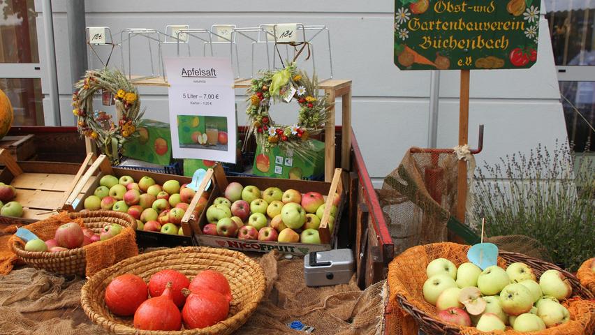 Feste und flüssige Herbstgaben hielt der Büchenbacher Obst- und Gartenbauverein bereit.
