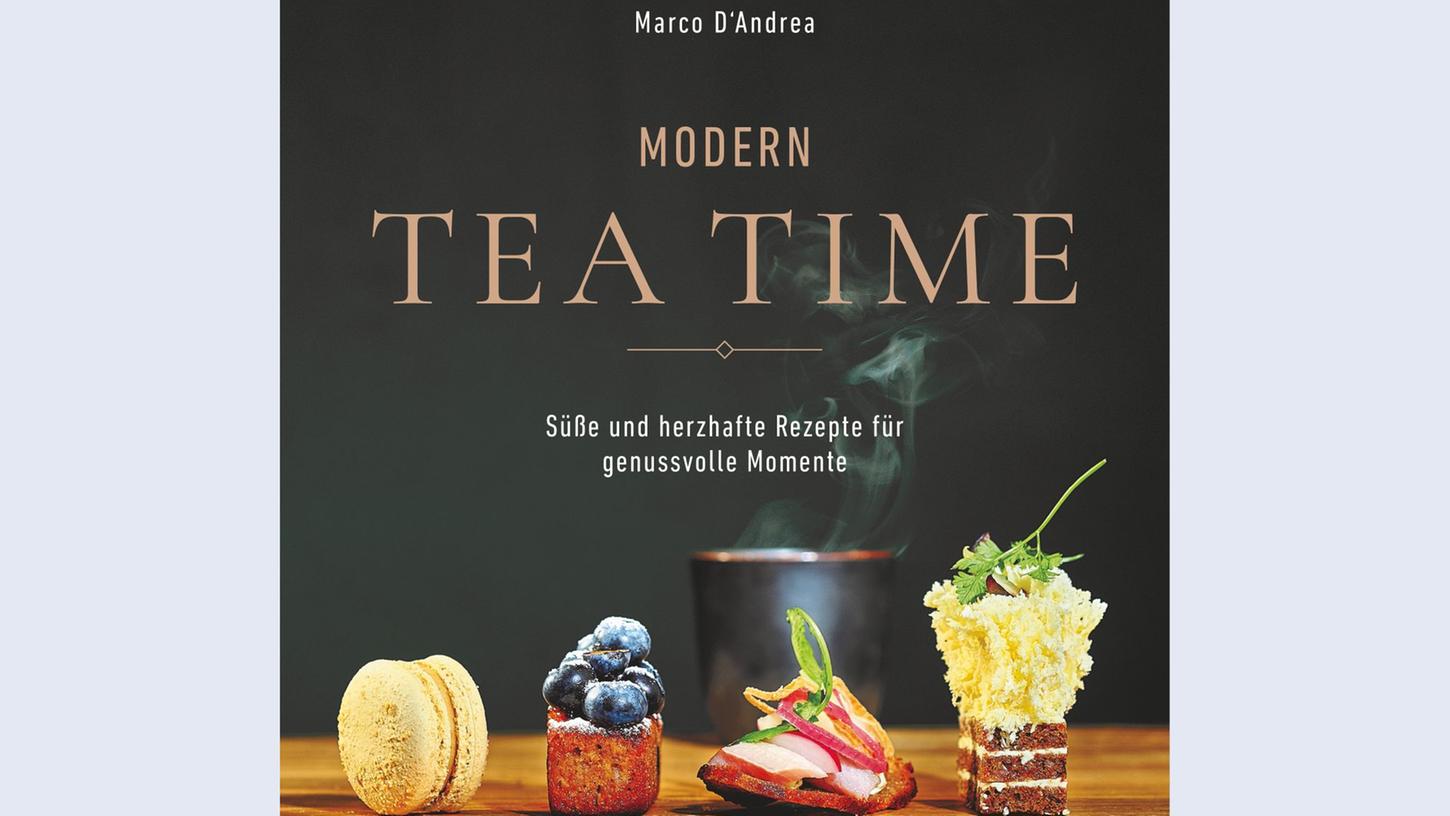 "Modern Tea Time. Süße und herzhafte Rezepte für genussvolle Momente." D'Andrea, Marco, Südwest Verlag, 191 Seiten, 25,00 Euro, ISBN 978-3-517-09918-7.
