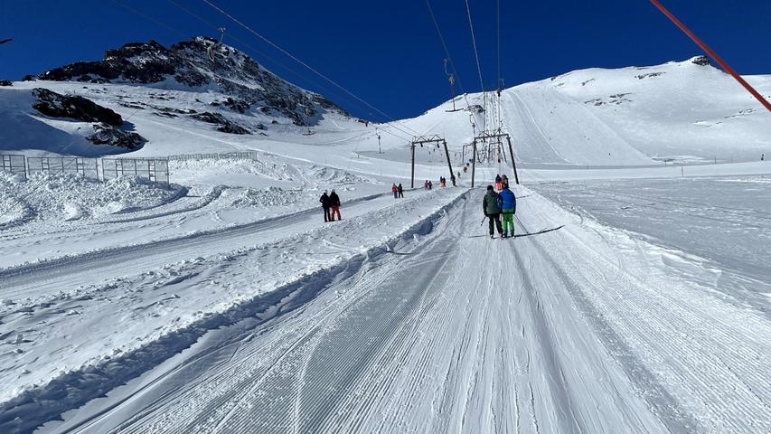 Auf zum Gletscher: Das Dach des Skigebietes Laax wird durch zwei Schlepplifte erschlossen.
