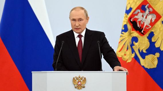 Nach Annexionen: Putin fordert Ukraine zu Waffenruhe auf