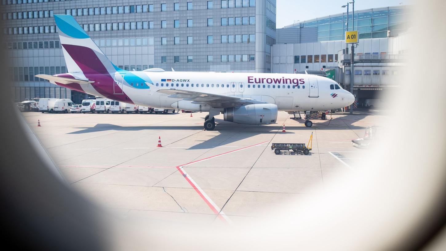 Viele Maschinen bleiben wohl am Boden: Bei Eurowings Deutschland sind die Pilotinnen und Piloten am Donnerstag zum Streik aufgerufen.