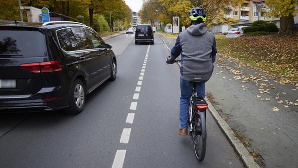 Radfahr-Schutzstreifen