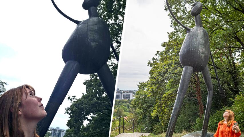 Der Kirchner-Skulpturengarten am Berg atmet stille Versenkung.