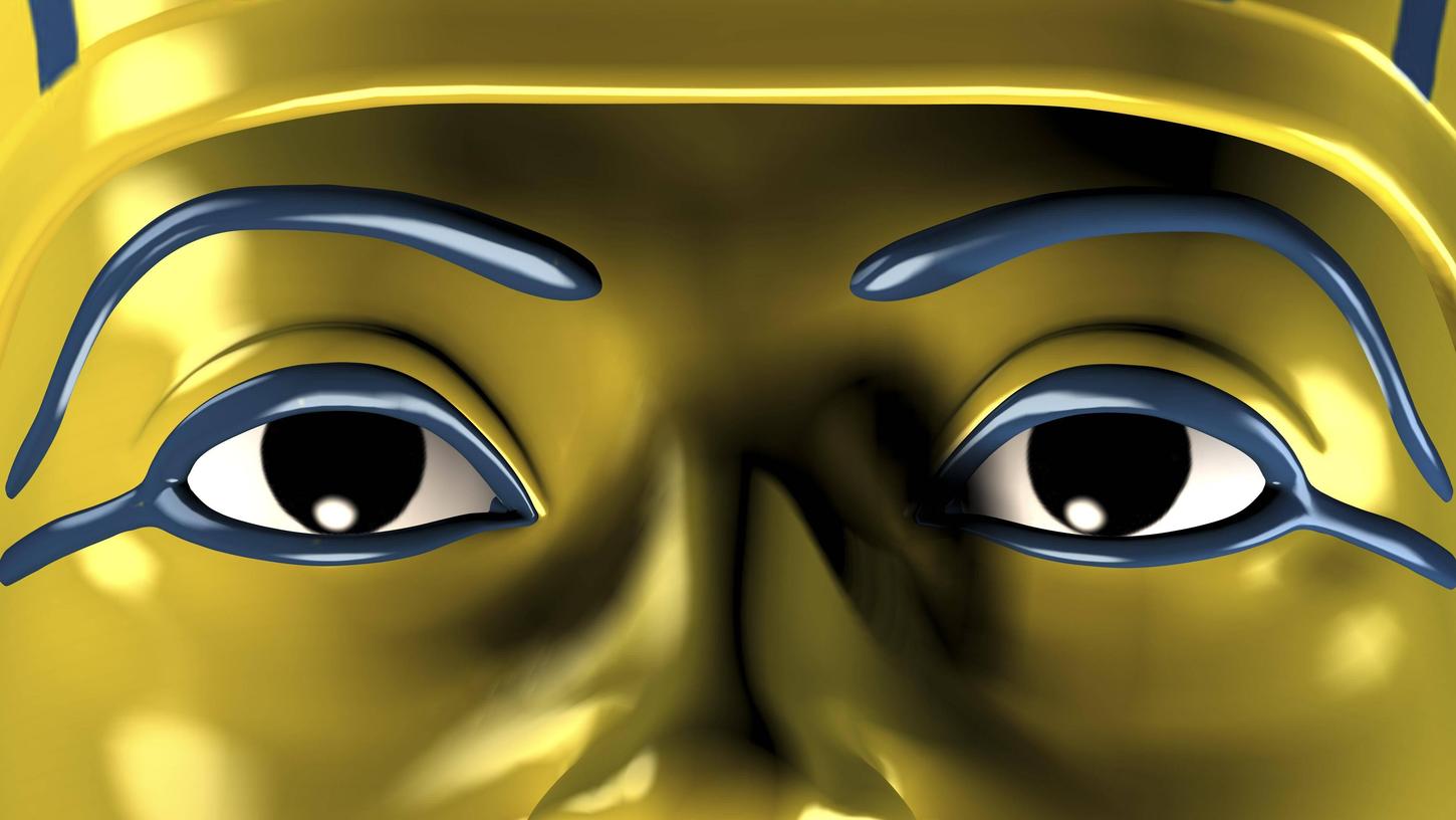 Eine Berühmtheit: Tutanchamun, der Pharao mit der Goldmaske.
