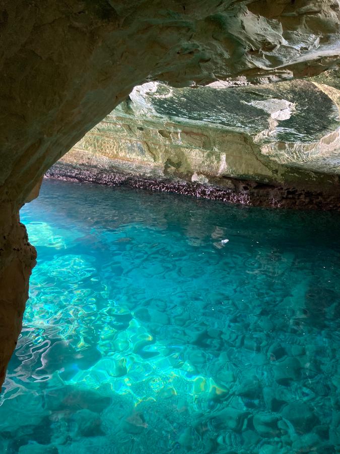 Die Grotten in Rosh haNikra sind ein Naturspektakel, das über hunderttausende Jahre entstanden ist. 