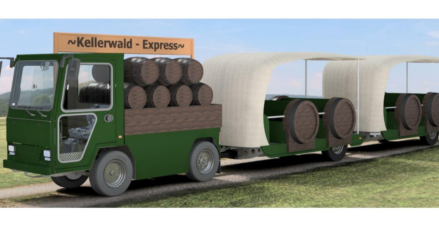 So sieht ein erster Plan-Entwurf für einen neuen, vollelektrischen Kellerwald-Express aus. Das endgültige Design steht aber noch lange nicht fest.