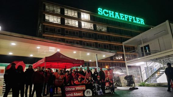 Stellenabbau bei Schaeffler in Herzogenaurach: 350 Mitarbeiter streiken