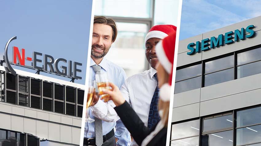 In Zeiten von Inflation und Energiekrise: So feiern Siemens, Diehl und N-Ergie Weihnachten