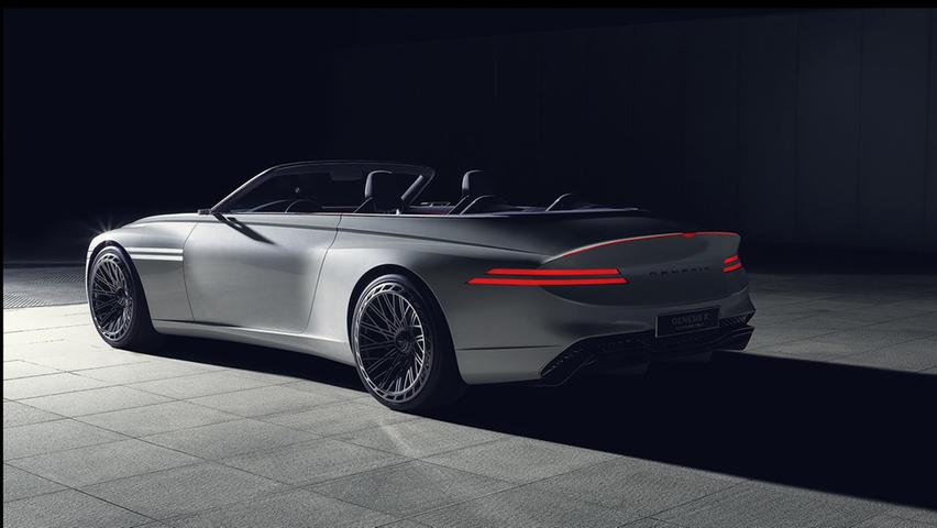 Noch Zukunftsmusik: Ob das X Convertible Serienchancen besitzt, lässt Genesis nicht wissen. Noch Zukunftsmusik: Ob das X Convertible Serienchancen besitzt, lässt Genesis nicht wissen.