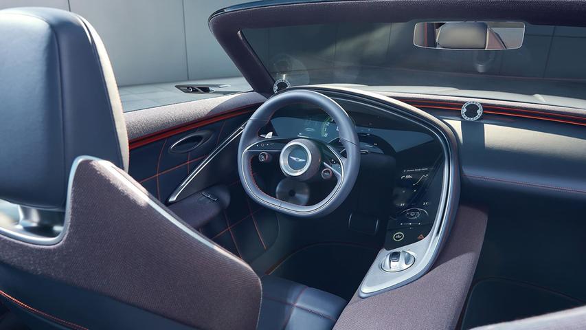Cockpit: Verkleidung aus recycelbarem Wollstoff, umlaufende Instrumententafel. Cockpit: Verkleidung aus recycelbarem Wollstoff, umlaufende Instrumententafel.