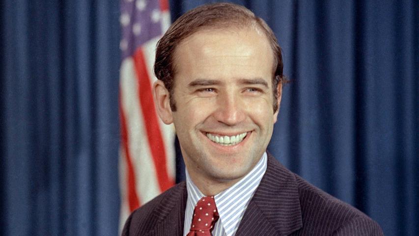 Joe Biden im Jahr 1972, damals neu gewählter demokratischer Senator aus Delaware in Washington.