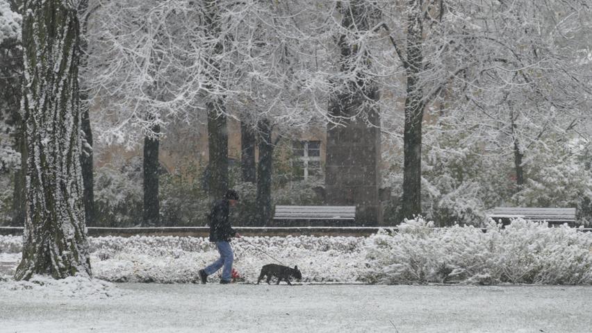 Winter über Nacht: So viel Laune machte der erste Schnee in Fürth