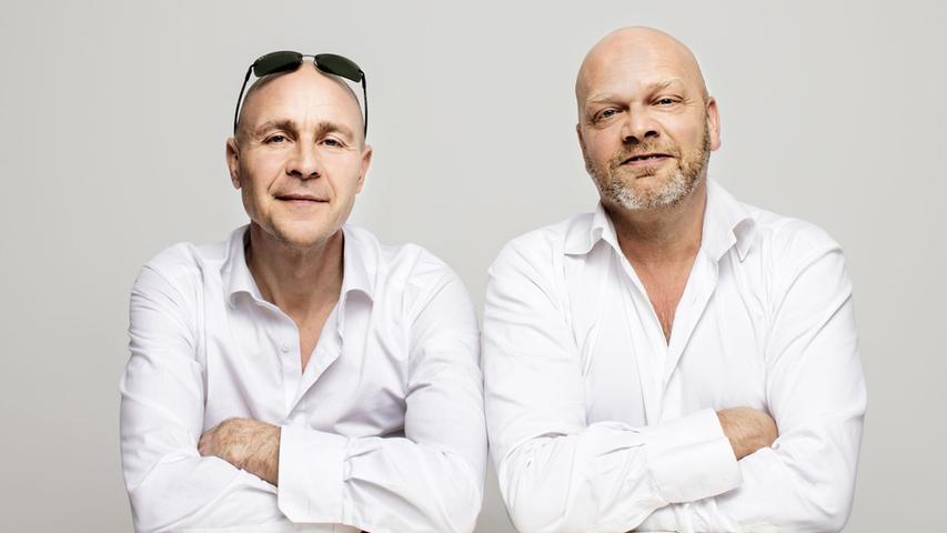 Rainer Schacht und Mathias Zeh sind Die Feisten. Das Göttinger Duo kommt am Freitag in das Kur- und Kongress-Center Bad Windsheim. Der Auftritt der Zwei-Mann-Song-Comedy startet um 20 Uhr. 
