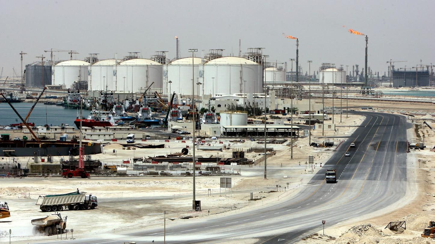 Gasanlagen bei Doha in Katar.
