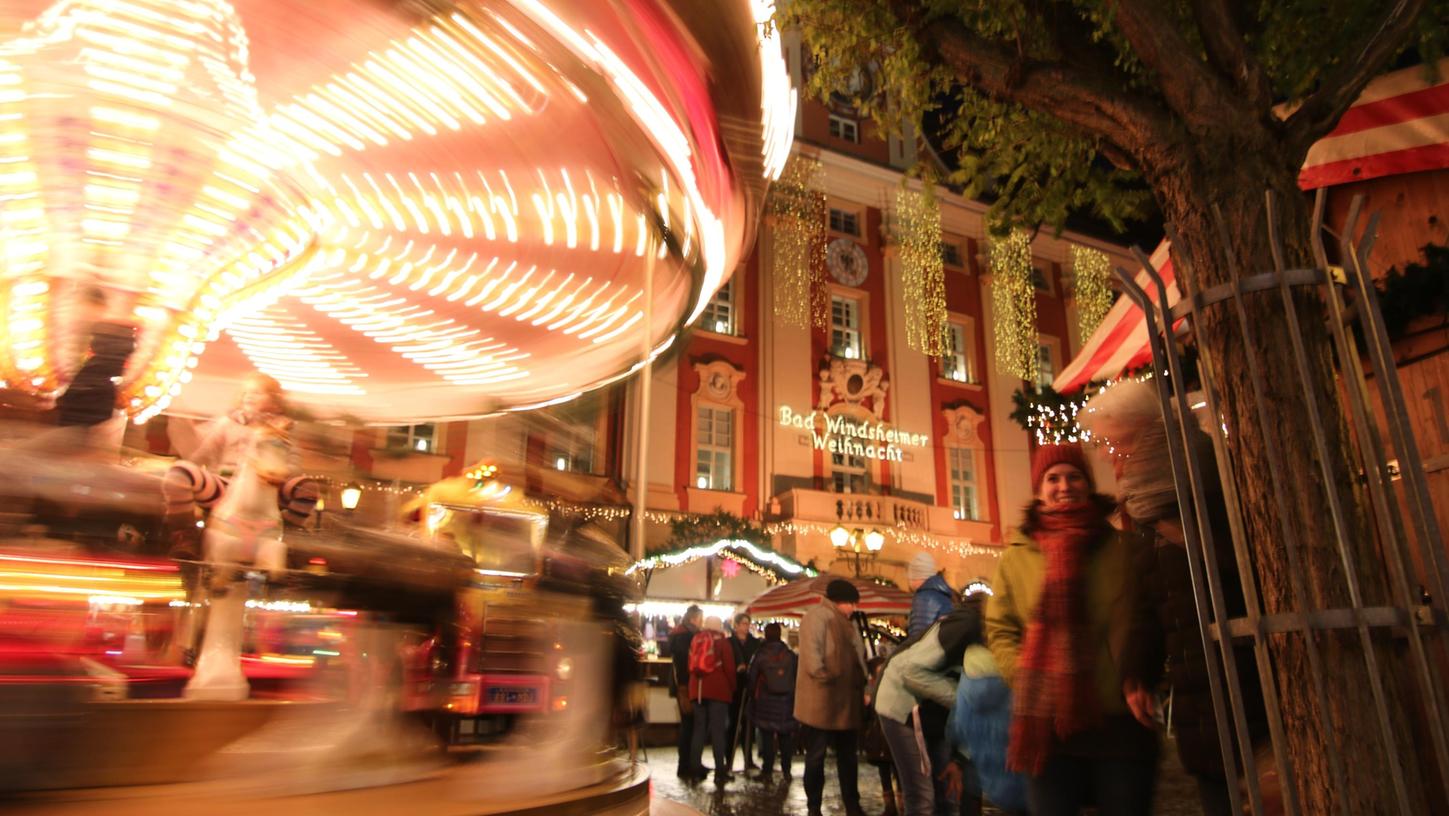 Der Bad Windsheimer Weihnachtsmarkt lockt vom 1. bis 23. Dezember Besucher an.