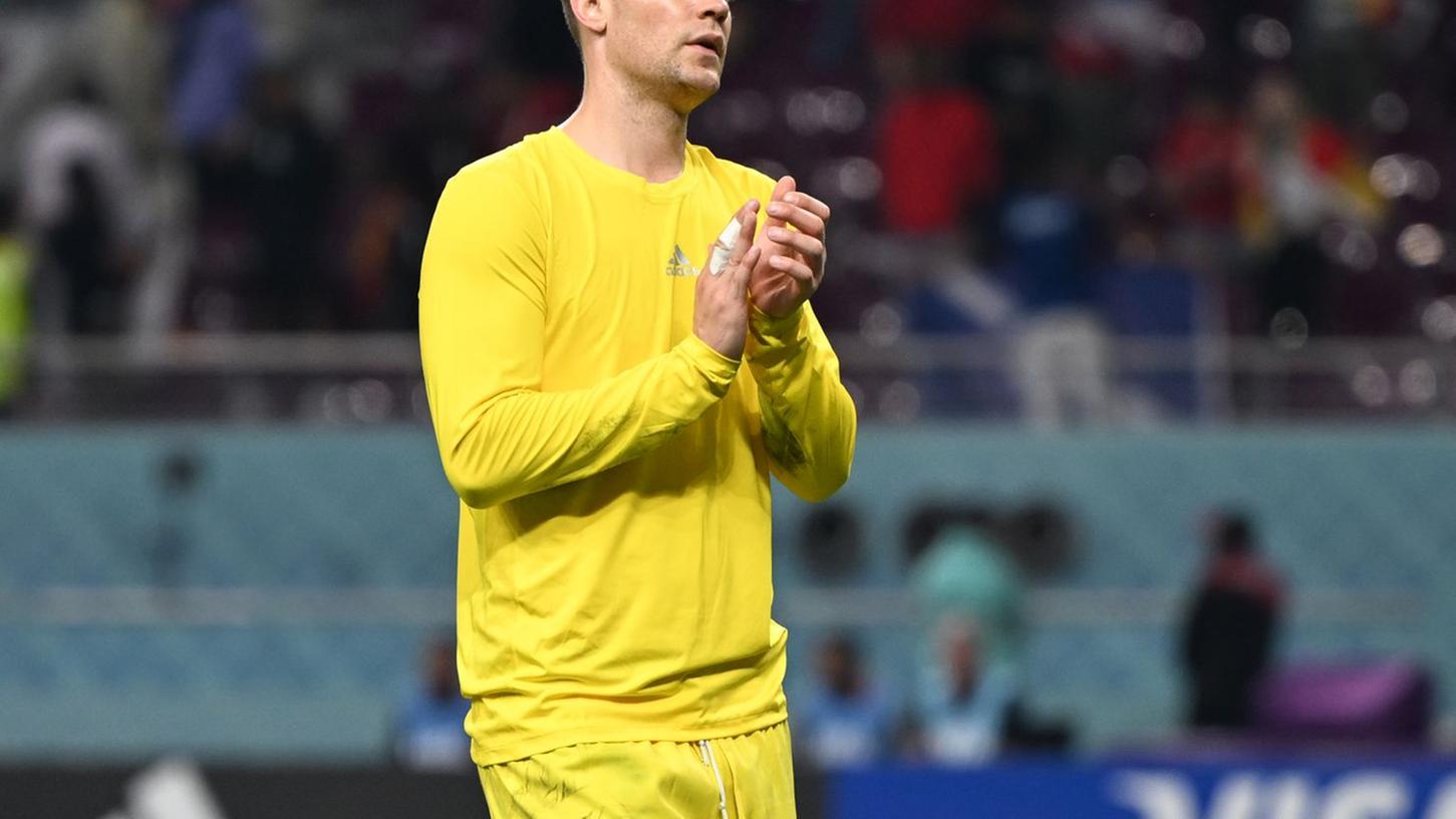 Sichtliche enttäuscht und frustriert nach dern Niederlage gegen Japan: Manuel Neuer.