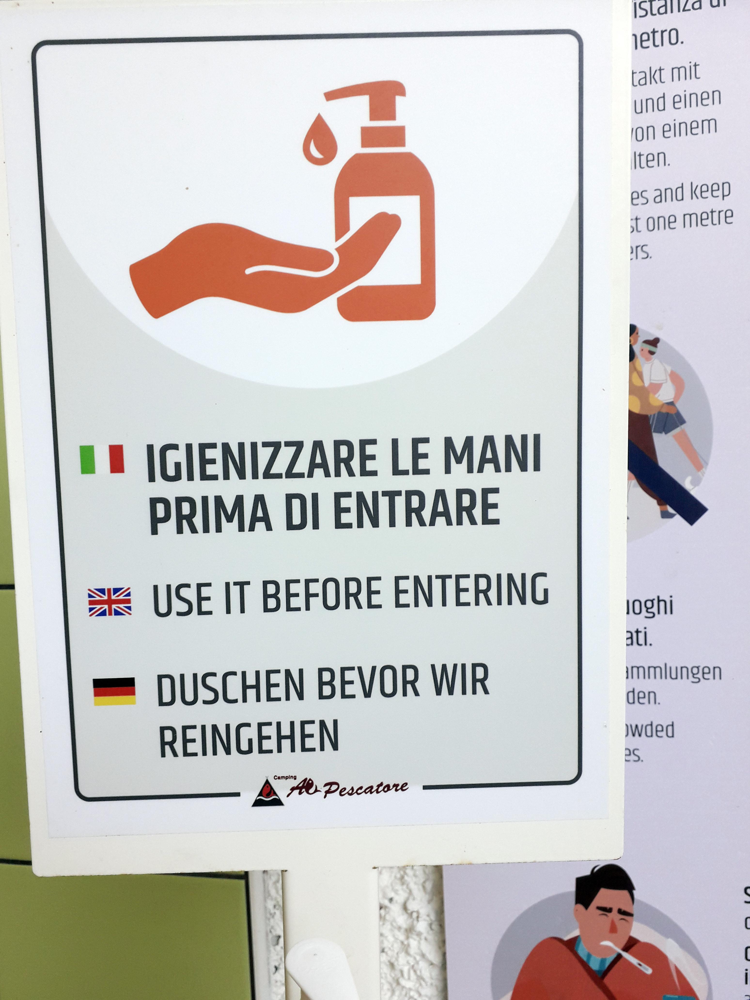 Gesehen von Andre Engelbrecht aus Fürth auf einem Campingplatz am Lago Di Caldonazzo in Italien.