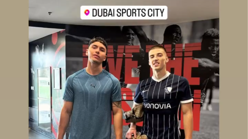 Auch während der Winterpause darf Sport nicht fehlen! So ist es zumindest bei Fürths Mittelfeldspieler Tobias Raschl. Der 22-Jährige teilte auf seinem Instagram-Account ein Bild aus der Sportanlage "Dubai Sports City" - mit an seiner Seite? Club-Kollege Taylan Duman.
