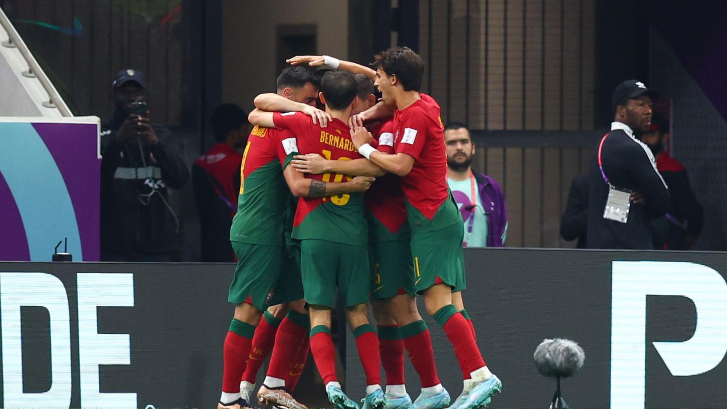 Portugal besiegte Uruguay mit 2:0.
