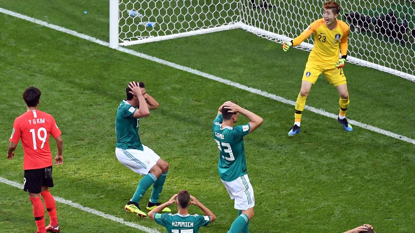 Bei der Fußball-WM 2018 in Russland verlor Deutschland gegen Südkorea.