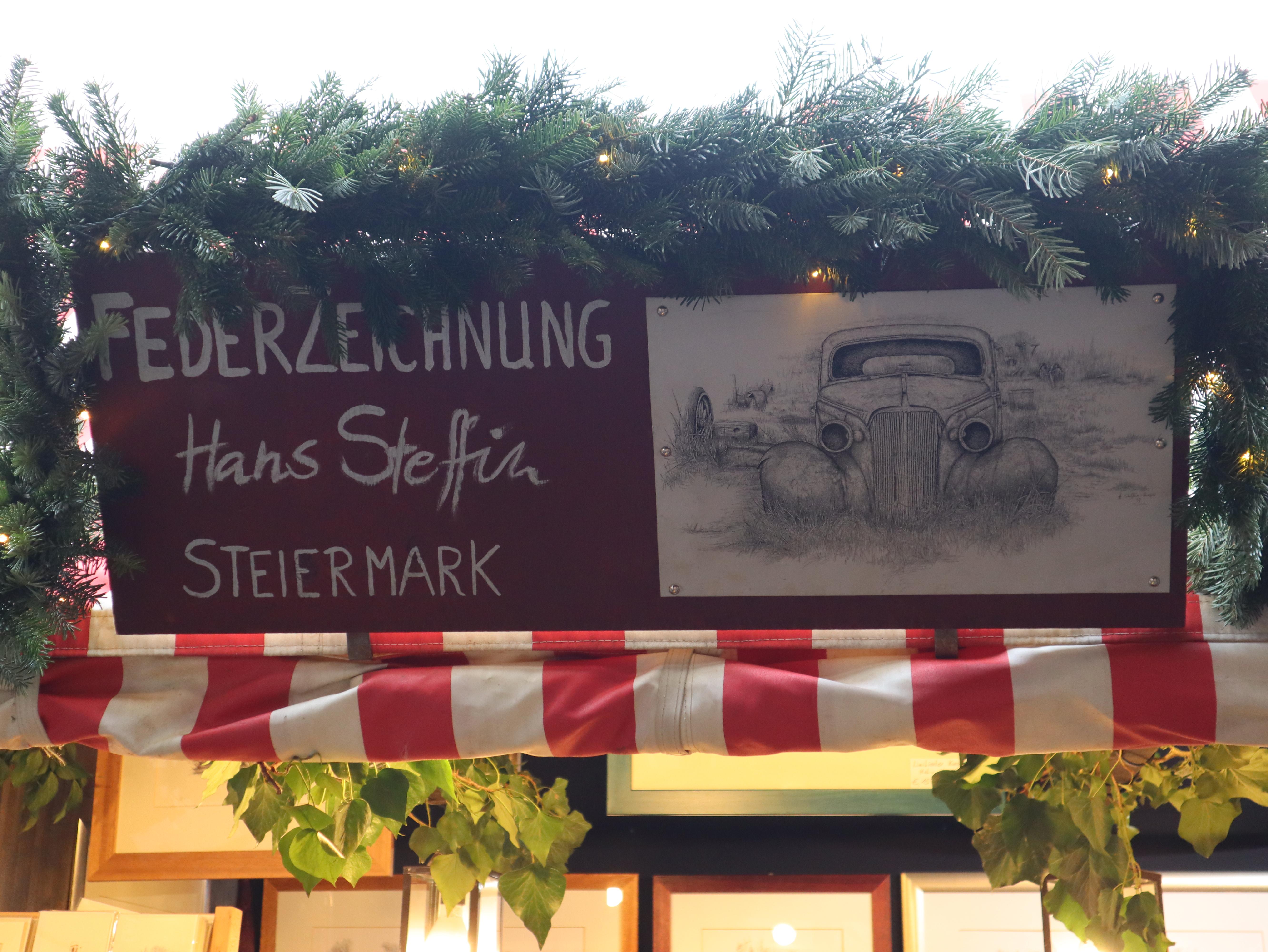 Hans Steffin-Hierzer, Freischaffender Künstler - Federzeichnung