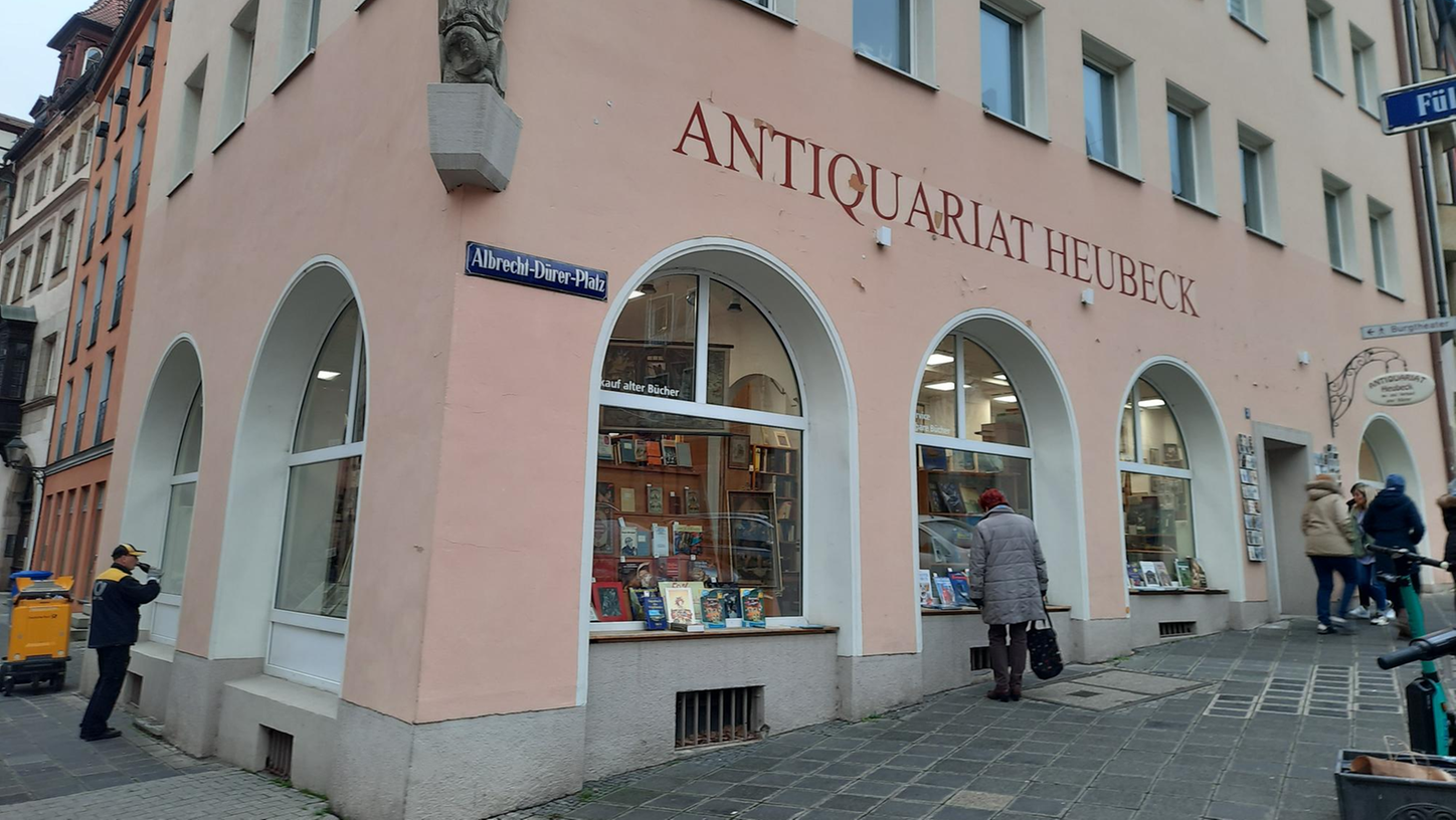 Nach 30 Jahren schließt das Antiquariat Heubeck am Albrecht-Dürer-Platz in Nürnberg.