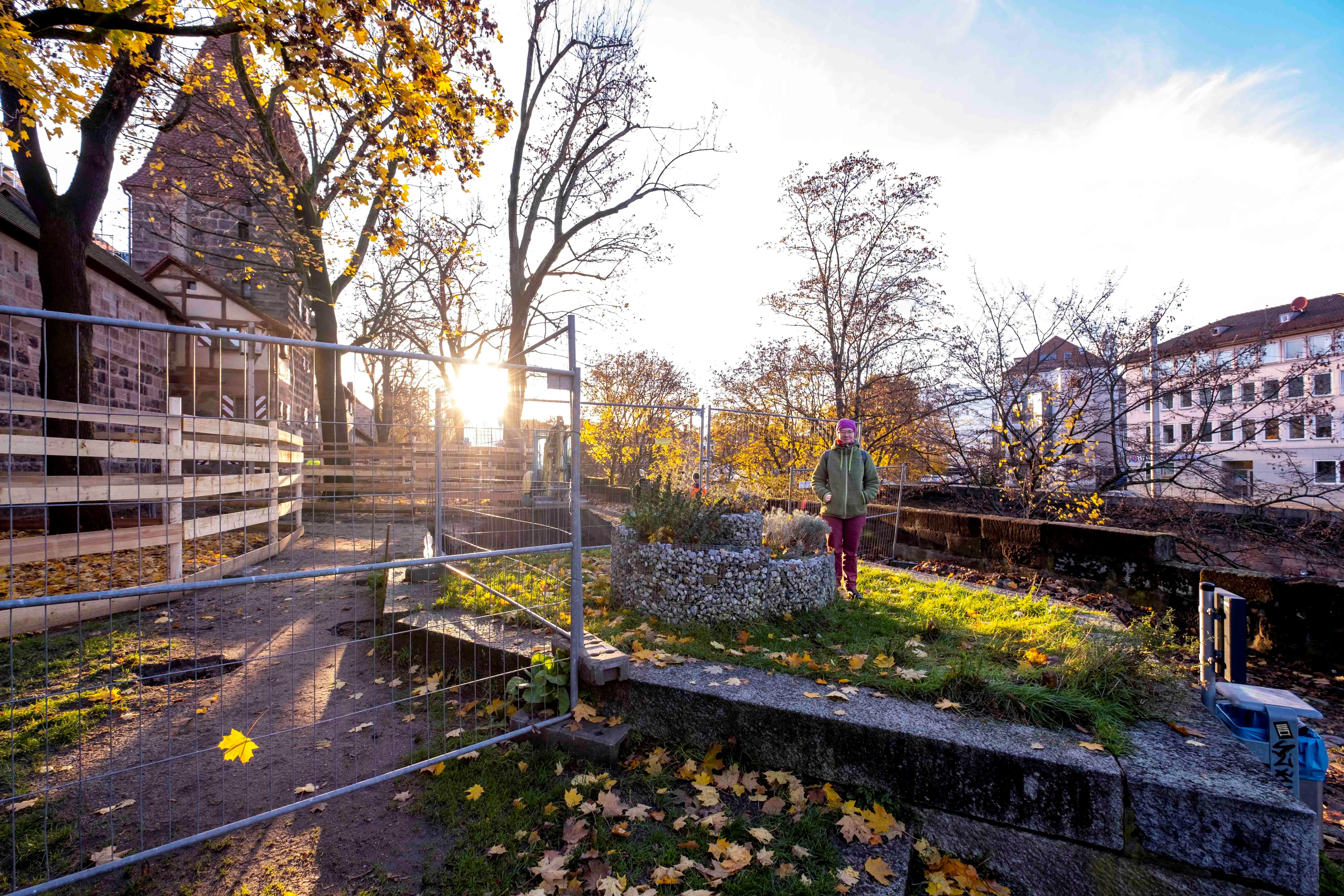 GärtnerOase mitten in Nürnberg Jetzt begrenzt ein Bauzaun die grüne