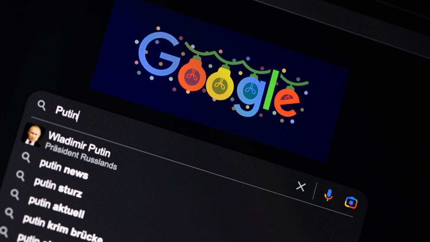 Der Überfall der russischen Armee auf die Ukraine dominiert 2022 die Google-Jahrescharts. Der Überfall der russischen Armee auf die Ukraine dominiert 2022 die Google-Jahrescharts.