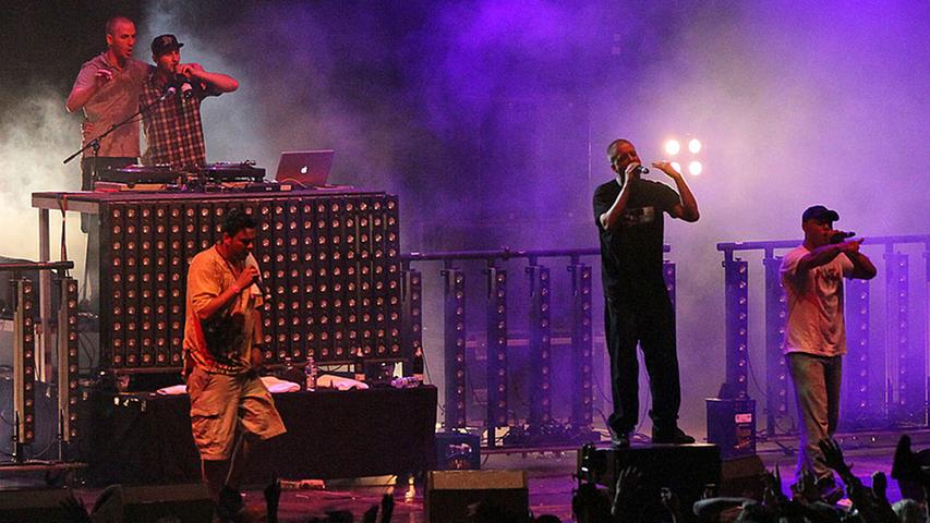 Hip-Hop aus deutschen Landen lieferten K.I.Z. am Abend in der Arena.