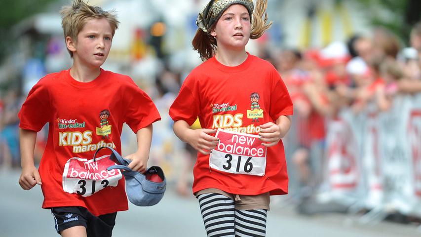 Kidslauf 2011: Marathon-Nachwuchs trotzt der großen Hitze