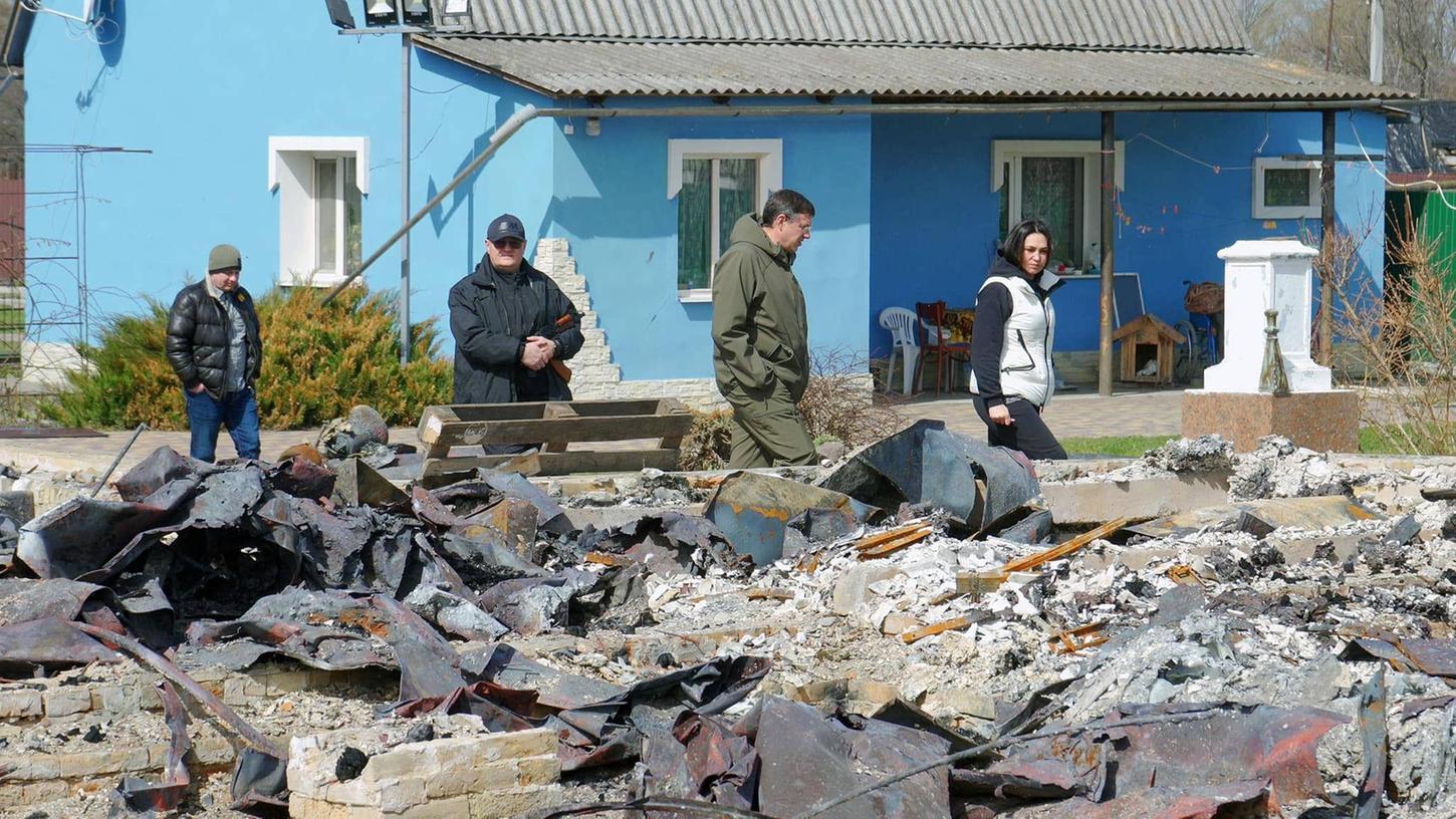 Zerstörung, wohin das Auge blickt: Diese Aufnahme stammt aus Browary. Die Stadt Erlangen baut mit ihrer Partnerstadt Jena gerade eine Solidaritätspartnerschaft mit der ukrainischen Stadt auf. Zerstörung, wohin das Auge blickt: Diese Aufnahme stammt aus Browary. Die Stadt Erlangen baut mit ihrer Partnerstadt Jena gerade eine Solidaritätspartnerschaft mit der ukrainischen Stadt auf.