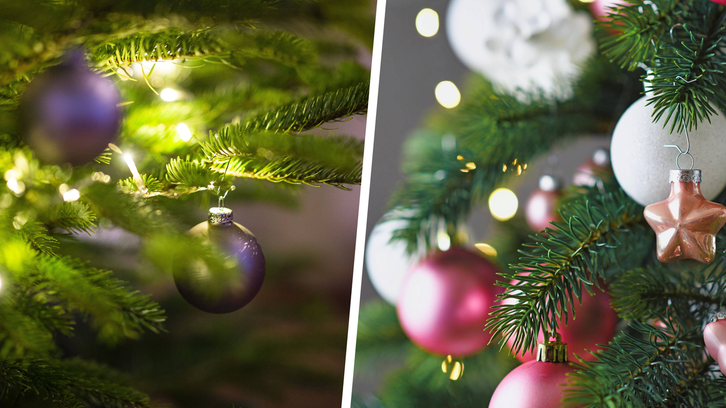 Echter Weihnachtsbaum oder Imitat aus Plastik? Auf den ersten Blick ist oftmals kaum ein Unterschied wahrzunehmen, doch spätestens bei Klima- und Umweltschutz gibt es große Unterschiede. Der rechte Baum ist hier übrigens der echte Baum.