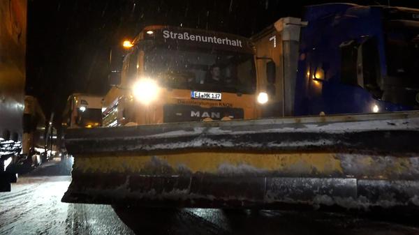Eine Schicht Winterdienst auf der A9